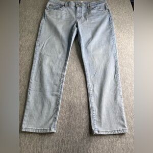 Levi Blue Straight-Leg Jeans with Faded Denim size 32/28